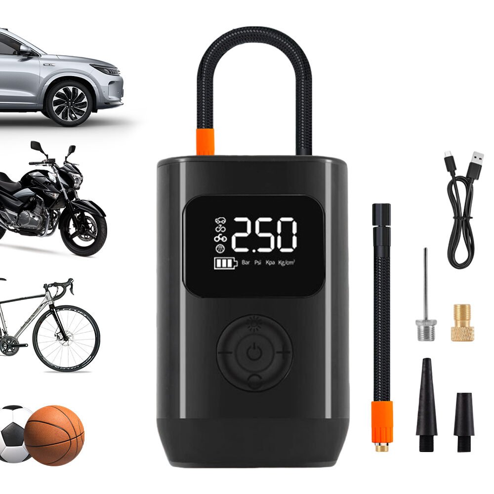 Factory Price 150psi Portable Car Air Pump Wireless Digital Display Portable Air Compressor Multifunctional Tire Inflator